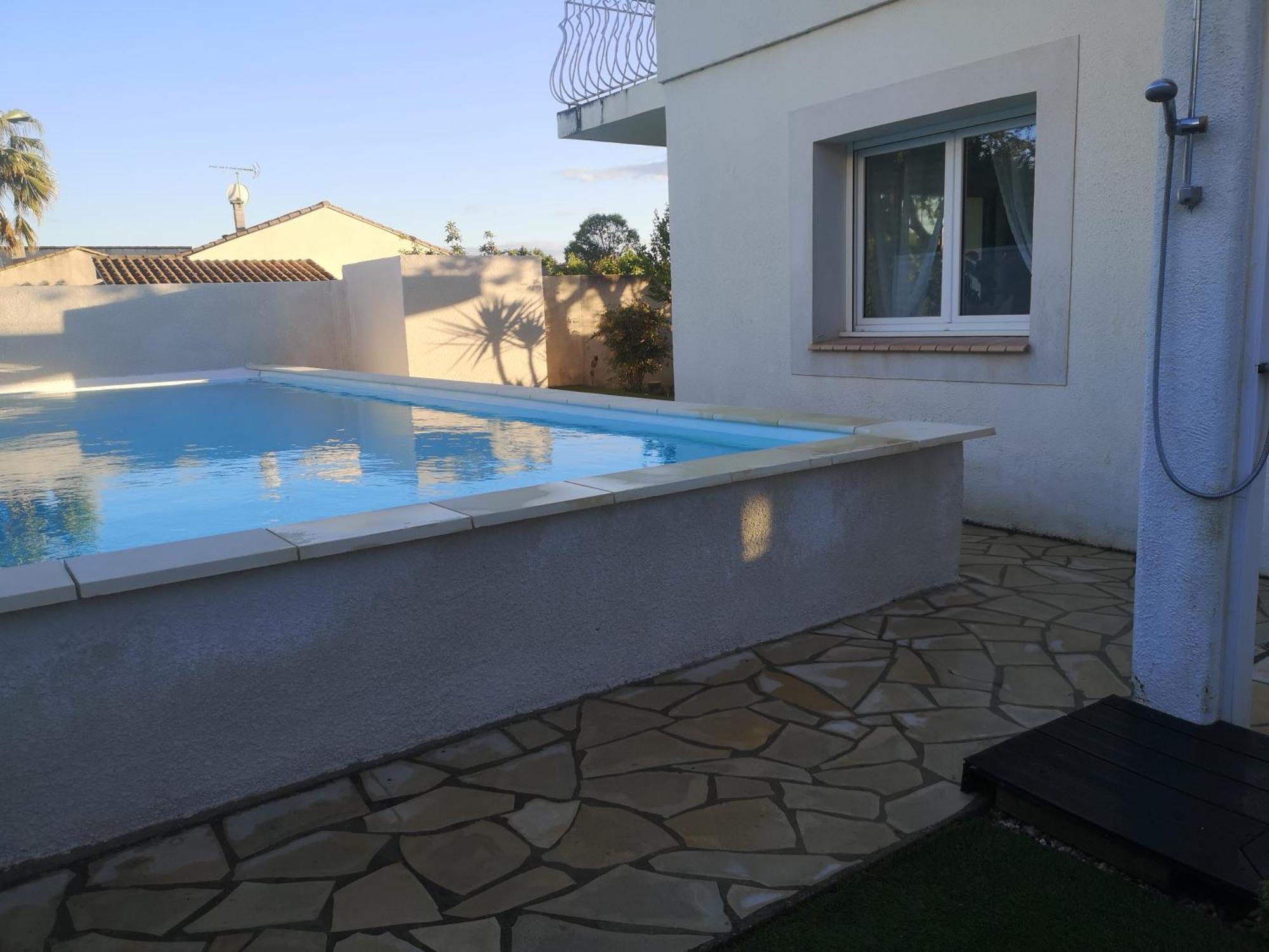 Appartement Dans Villa Avec Piscine Et Jardin Marguerittes Ngoại thất bức ảnh